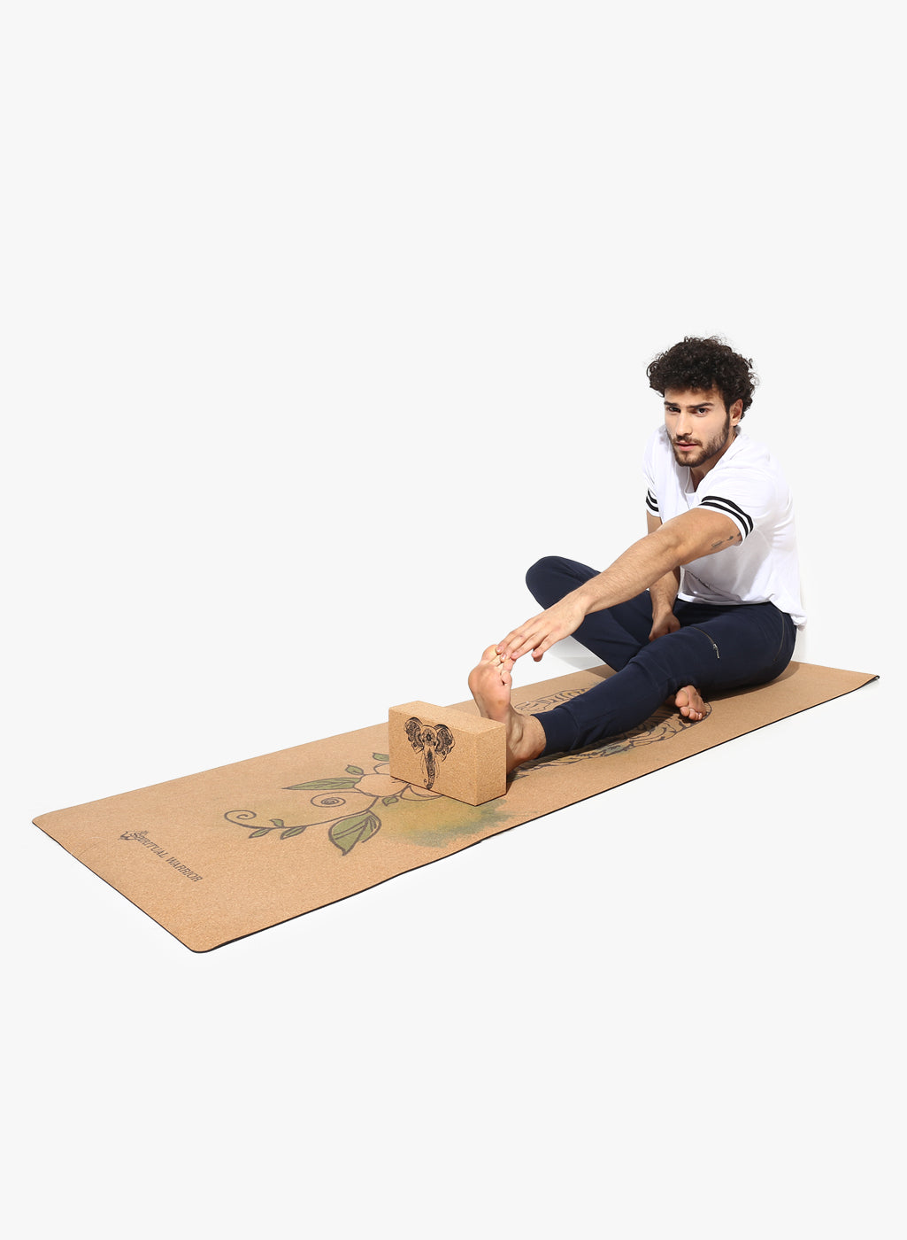 Cork yoga block accessory 