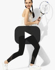 ShowcaseSpiritual Warrior Workout Yoga pants Athleisure Black lace leggings
