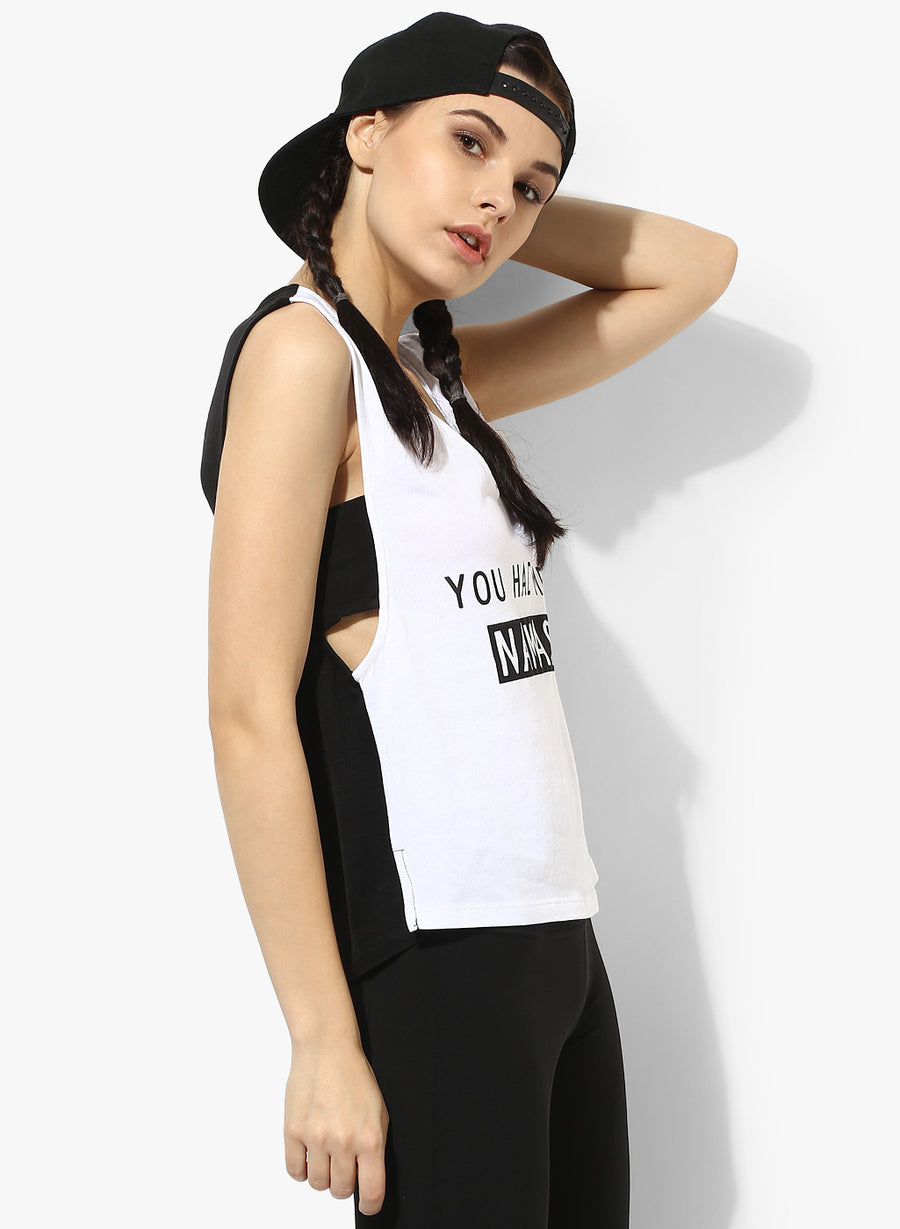 Spiritual Warrior Workout Yoga Athleisure Gym Black Top