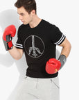 Spiritual Warrior Workout Yoga Athleisure Gym Cotton Black T-shirt