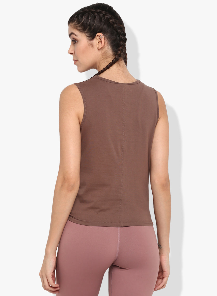 Shakti  Warrior Kaia Crop Top brown