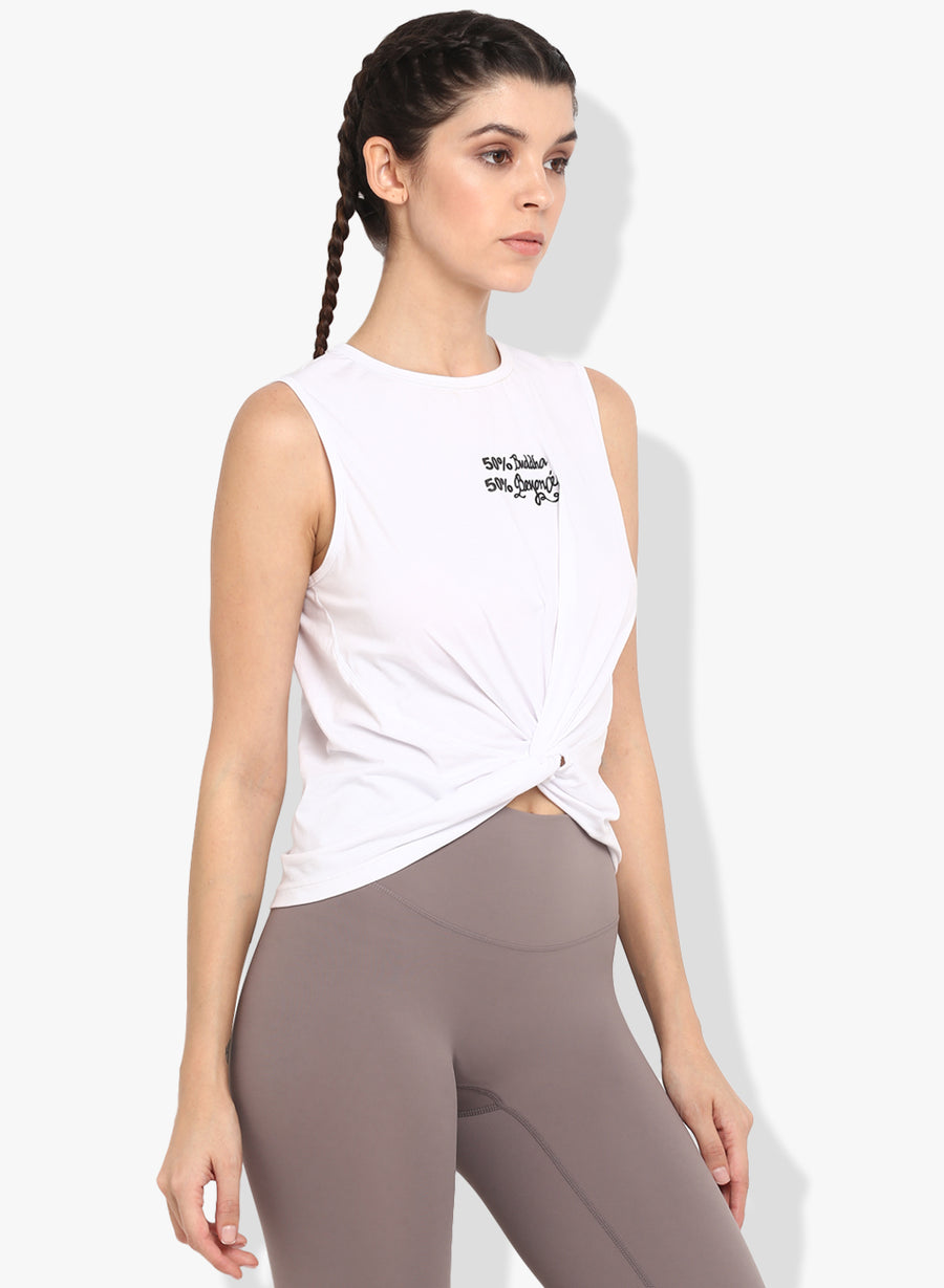 Spiritual Warrior Workout T-shirt white