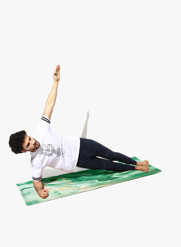 Spiritual Warrior's eco-friendly yoga mats have great grip, anti-slip, good cushioning for the knees, high quality, portable, affordable with beautiful prints